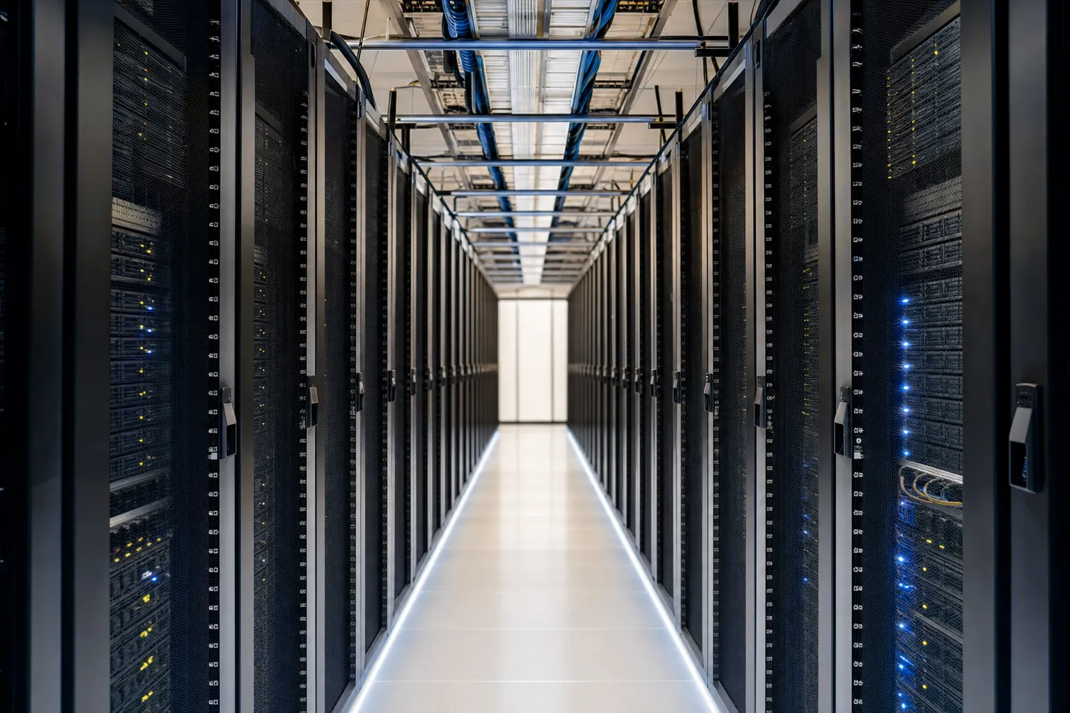 Server racks in a data center